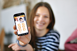 Die BGN-Azubi-App auf einem Smartphone